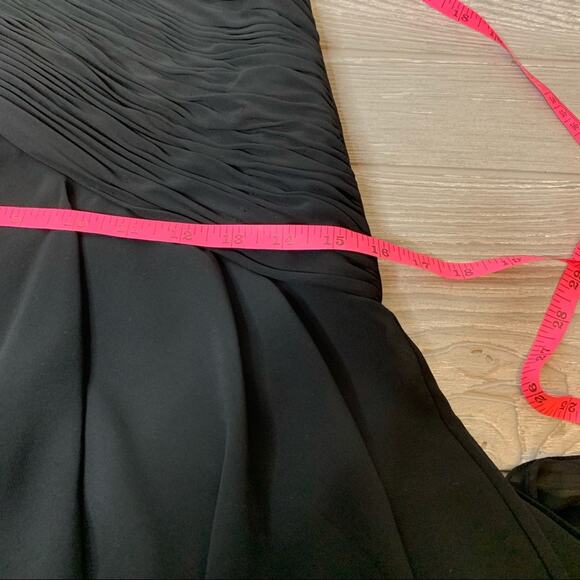 Faviana ruched bodice asymmetrical ruffle dress - Picture 6 of 7